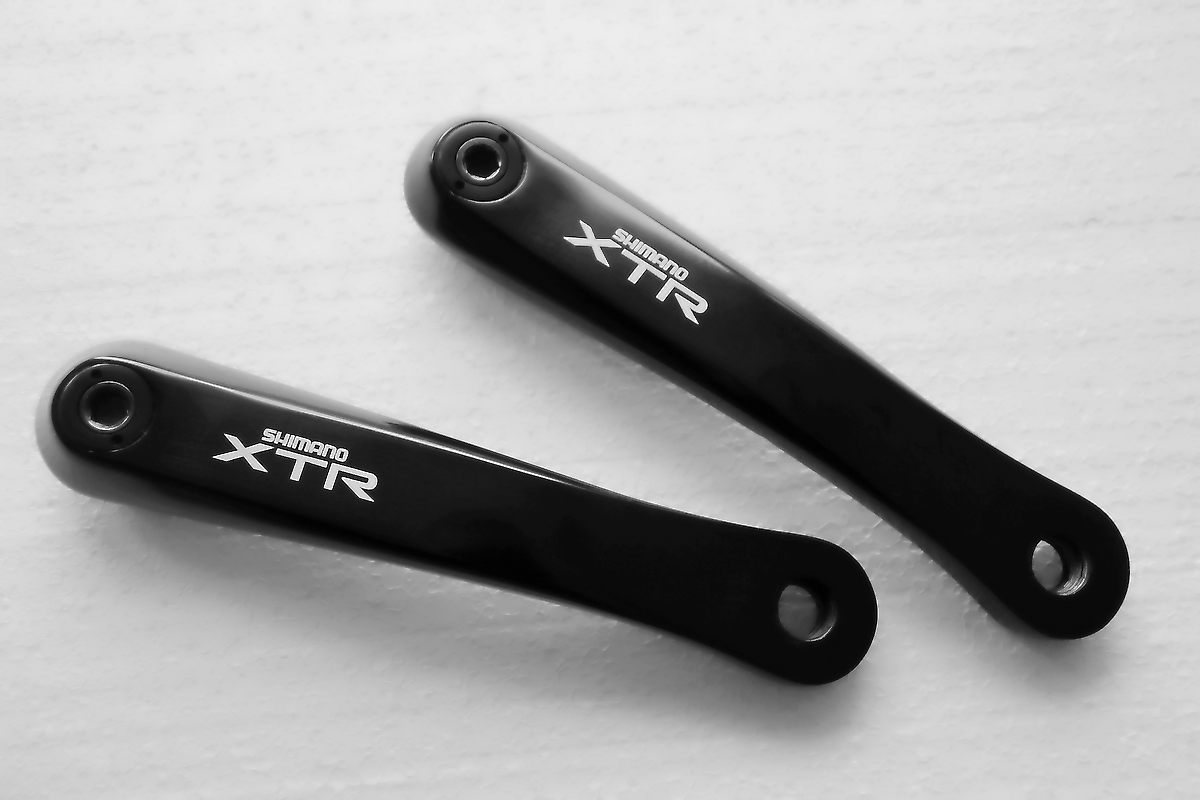 Shimano XTR Crankset Restoration - Anodizing and logos lasering